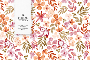 Floral Watercolor Pattern