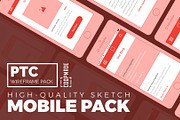 PTC Wireframe Pack - Mobile, a Wireframe Template by Laurentiu Cotet (Thumbnail 1 of 5)