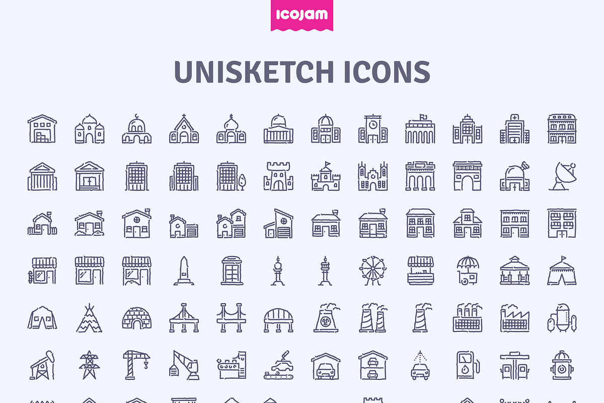 3000 Unisketch icons, an Outline Icon by Icojam store (Photo 6 of 12)