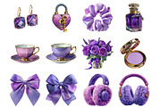 Purple Aesthetic Clipart, an Illustration by DreamArtGraphic (Thumbnail 2 of 4)