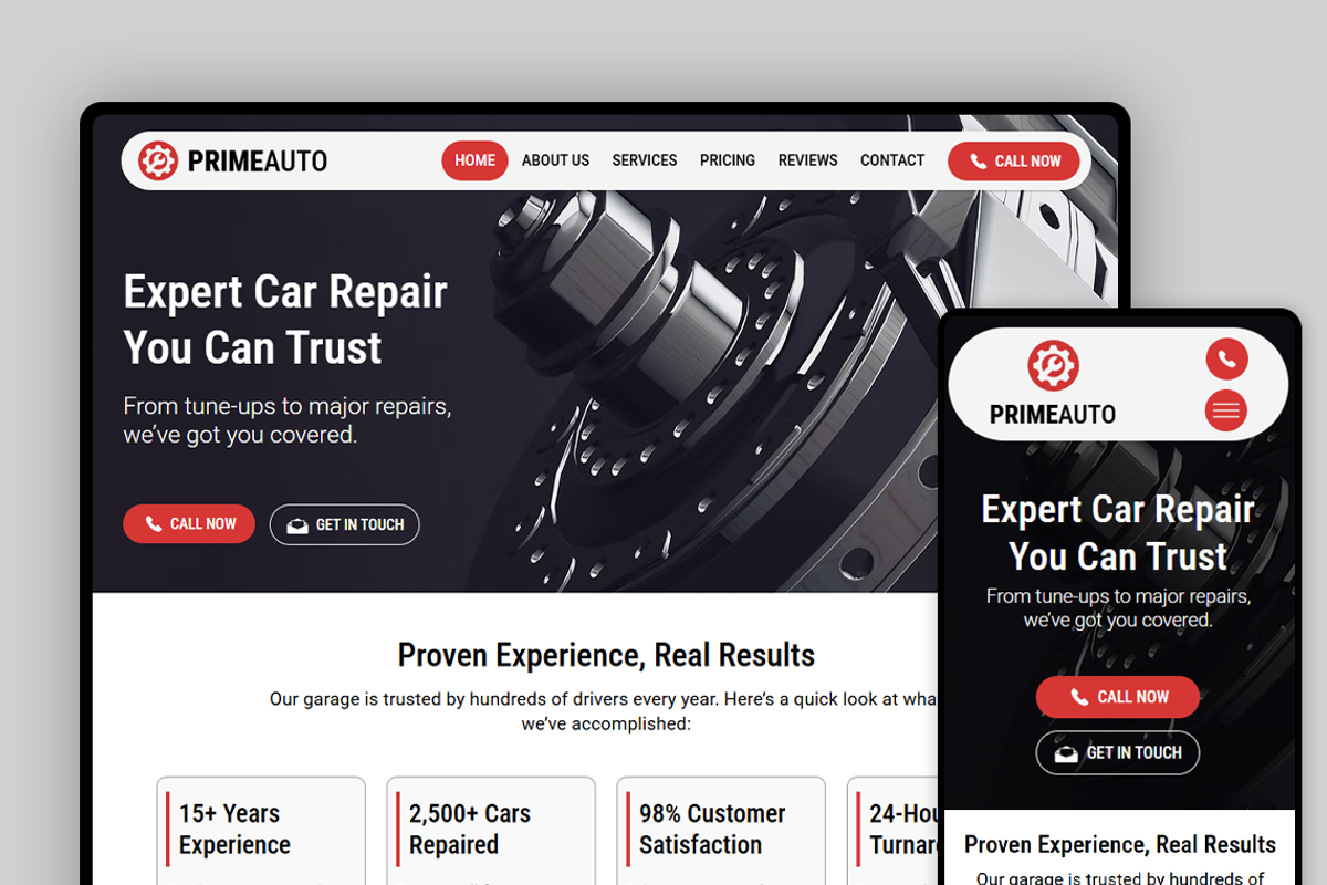 Auto Repair Wix Studio Website preview 8