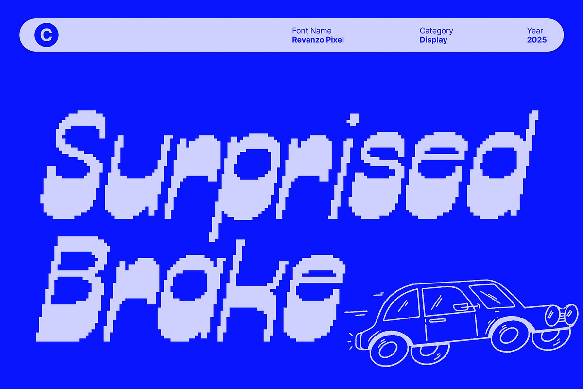 Revanzo Pixel, a Sans Serif Font by Craft Supply Co. (Photo 2 of 8)