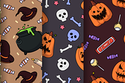 10 Halloween Seamless Patterns, a Pattern Graphic by ThePhoton (Thumbnail 3 of 3)