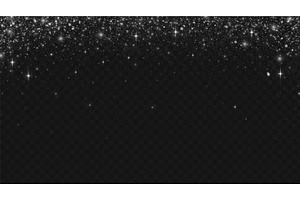 Silver glitter particles with, an Illustration by art PVP - market