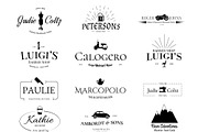12 Retro logos & badges, a Branding & Logo Template by N A N D U Z D E S I G N (Thumbnail 1 of 13)