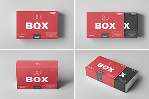 Carton Box Mock-up And Wrapper