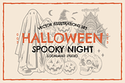 Halloween Vector Illustrations, an Illustration by Localmad (Thumbnail 1 of 6)