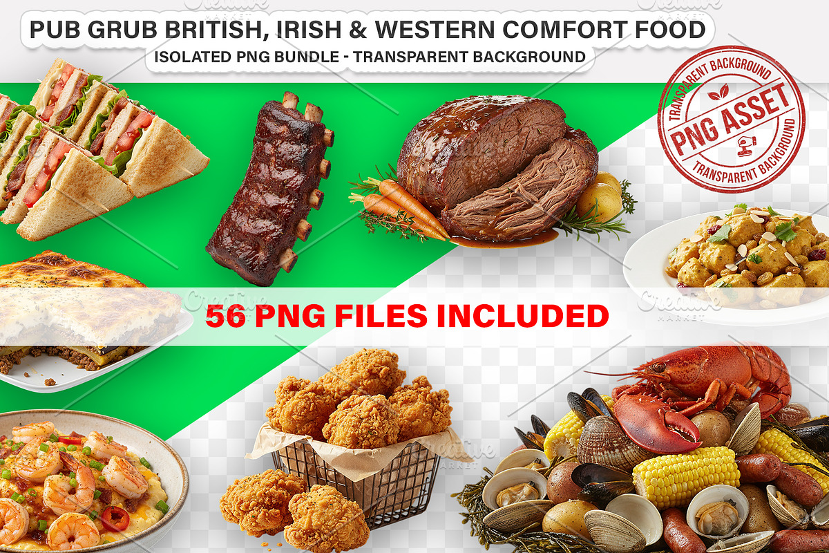 British, Irish & Western Food - PNG, a Food Illustration by Nurlan's shop (Photo 1 of 8)