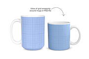 Two Mug Mockup - 11 & 15 oz - PSD, a Cups & Container Mockup by MelissaBMockups (Thumbnail 4 of 7)