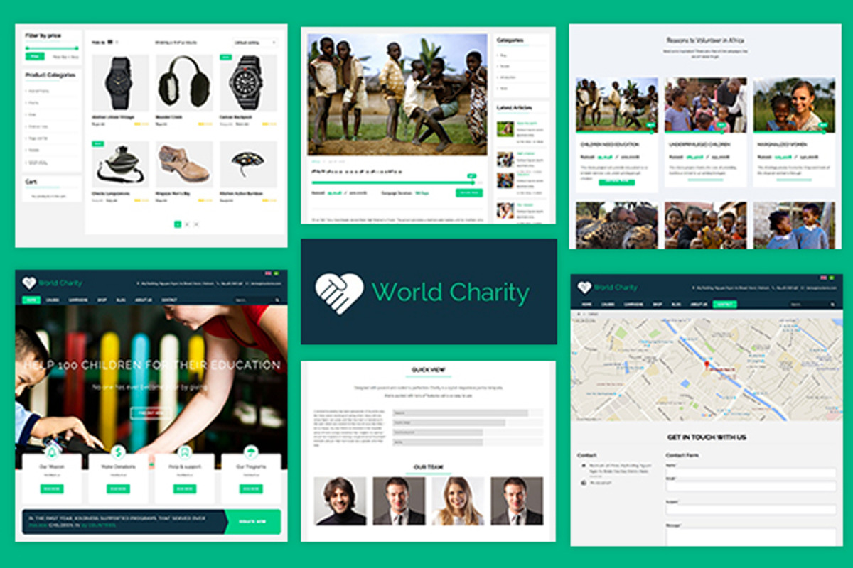 Charity Fund Raising WordPres Theme, a WordPress Template by zootemplate