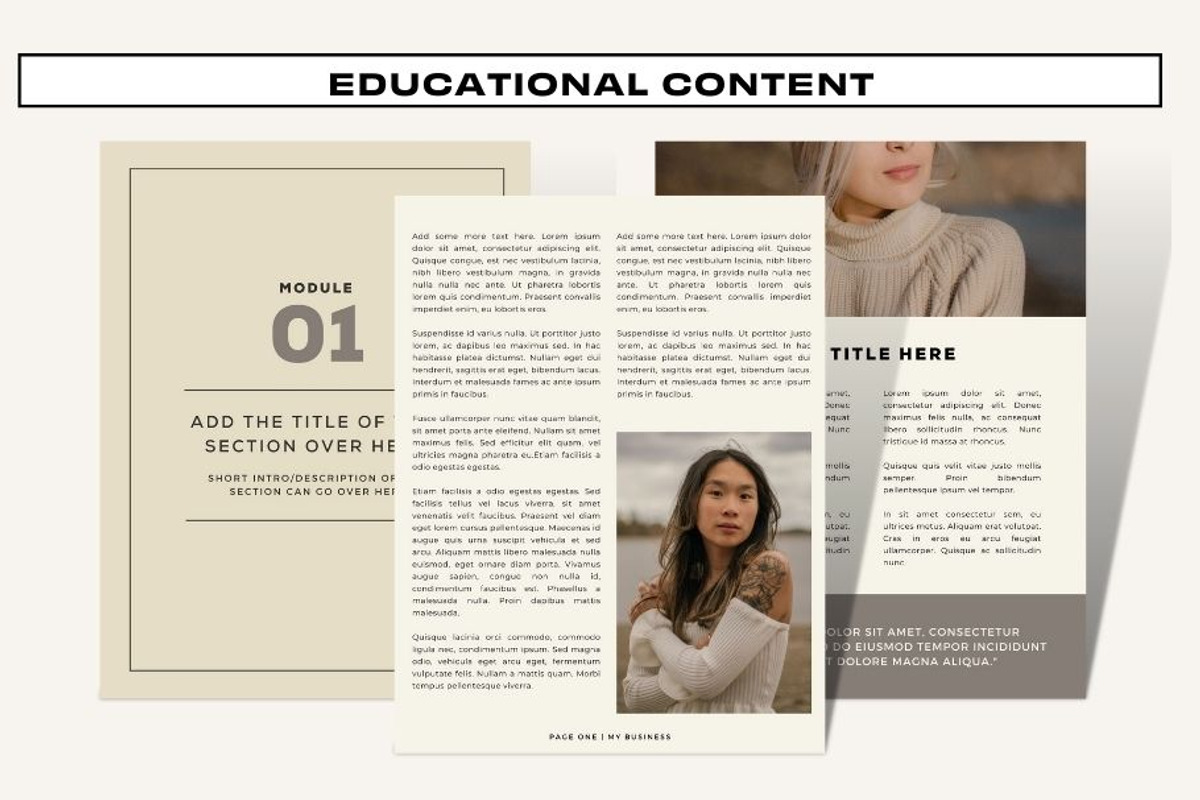 Course Workbook - Black and Beige, a Social Media Template by Freedom Business Shop (Photo 10 of 11)