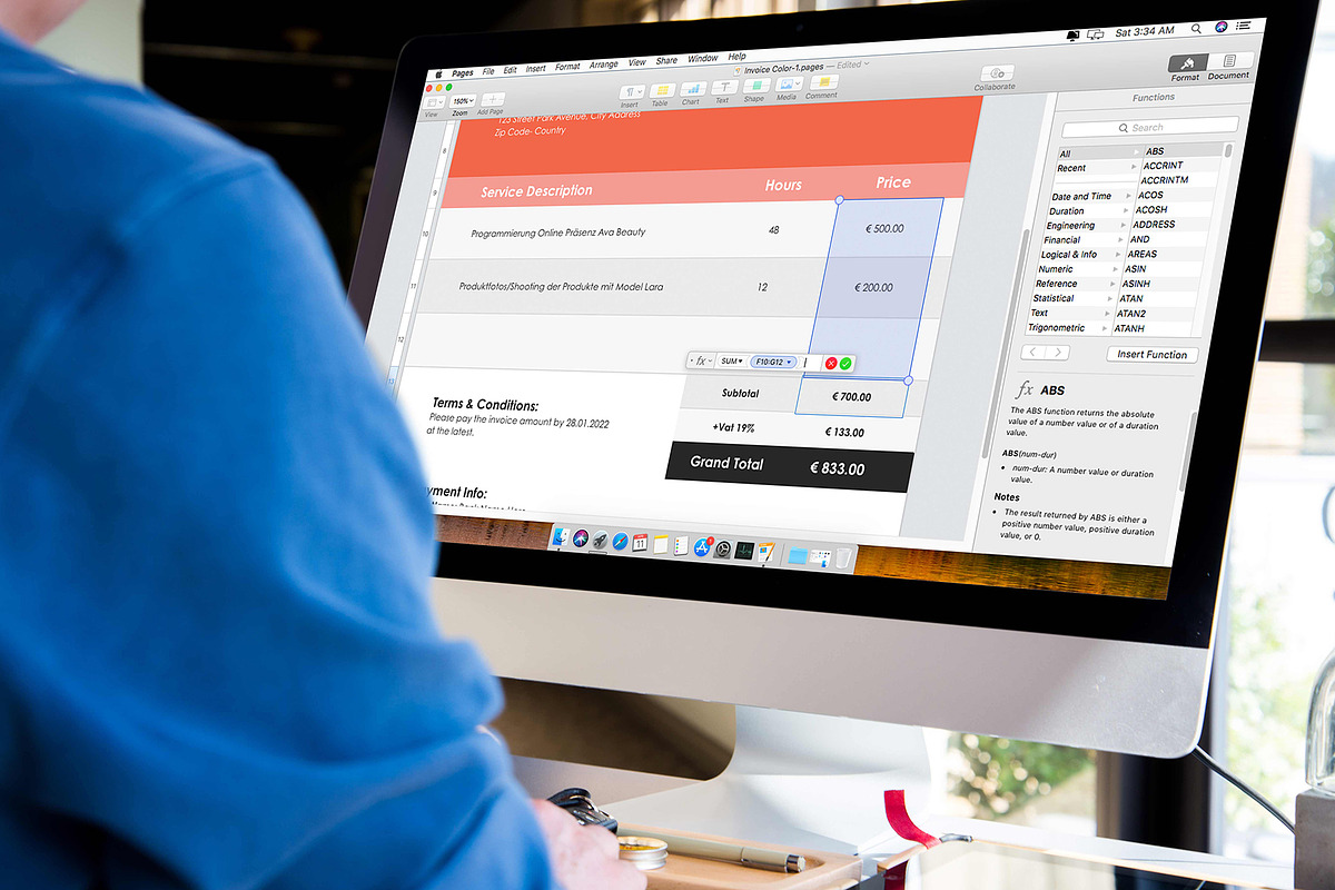 Invoice Template Google Docs Word, a Stationery Template by Tbunny (Photo 11 of 12)