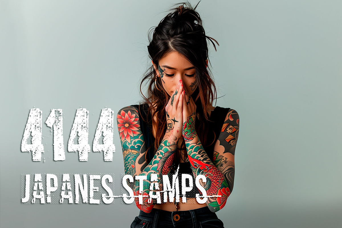 tattoo brushes procreate stamps, a Brush Add-On by SannaIllustrations (Photo 3 of 6)