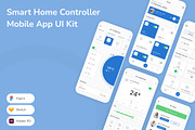 Smart Home Controller App UI Kit, an UI Kit Template by Betush