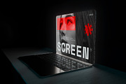 Modern Dark Laptop Screen Mockup, a Wearable Device Mockup by herutage (Thumbnail 5 of 6)