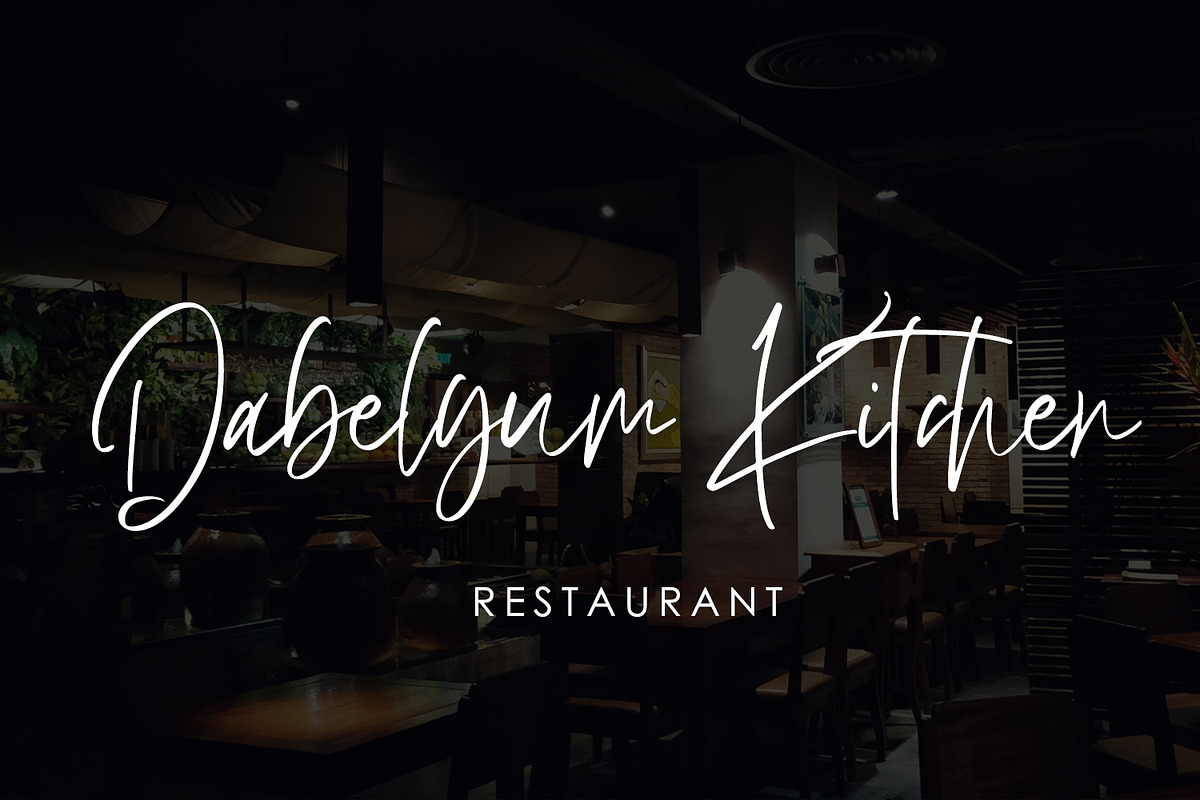 Brilliant Signature - Logotype Font preview 7
