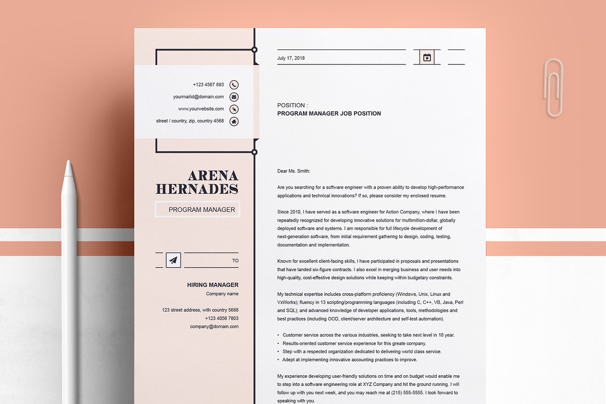 JOB WINNING RESUME - 50 TEMPLATES, a Resume Template by ResumeInventor (Photo 100 of 184)
