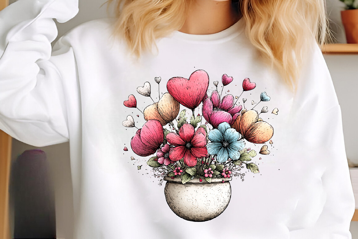 Whimsical flowers spring clipart, an Illustration by SinaCreation (Photo 5 of 11)
