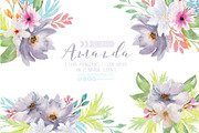 Floral Watercolor Design - Amanda, an Illustration by Lagartixa Shop (Thumbnail 2 of 3)