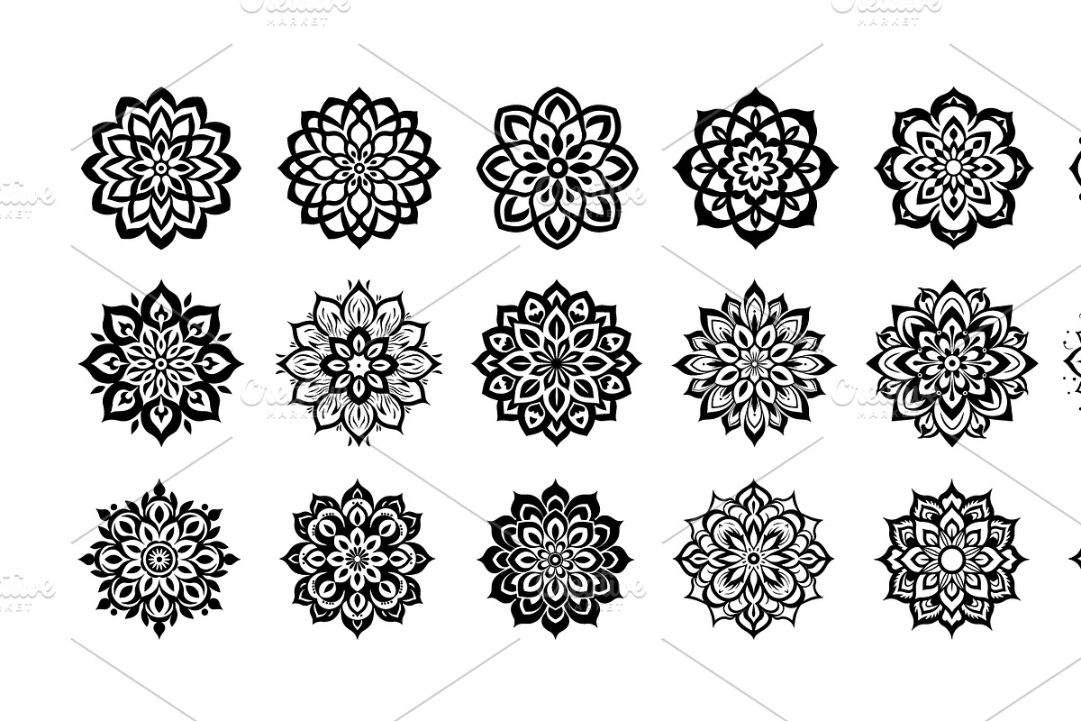 48 Mandala Designs Art Collection, a Decorative Illustration by Toufiqul (Photo 3 of 4)