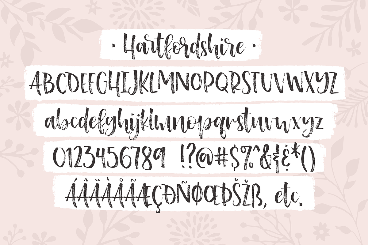 Hartfordshire, a farmhouse font preview 2
