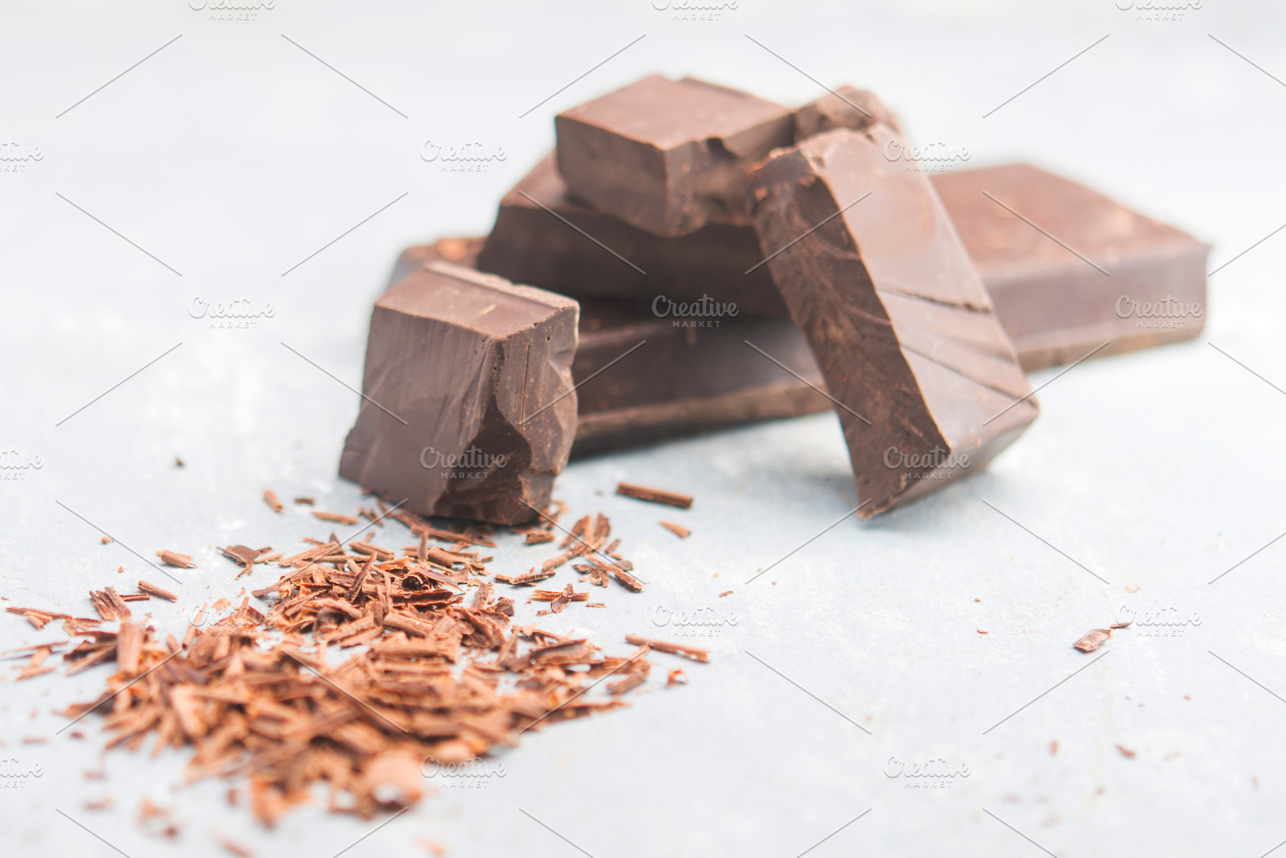 Black chocolate high quality fron view, a Food & Drink Photo by DalaiFood