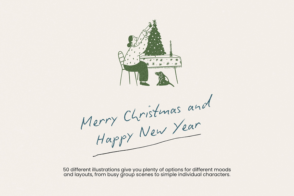 Christmas Series BUNDLE: All 5 in 1, a Seasonal Illustration by Veyla (Photo 70 of 72)