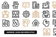 260 Business Line Icons Collection, an Outline Icon by Just Icon (Thumbnail 2 of 6)