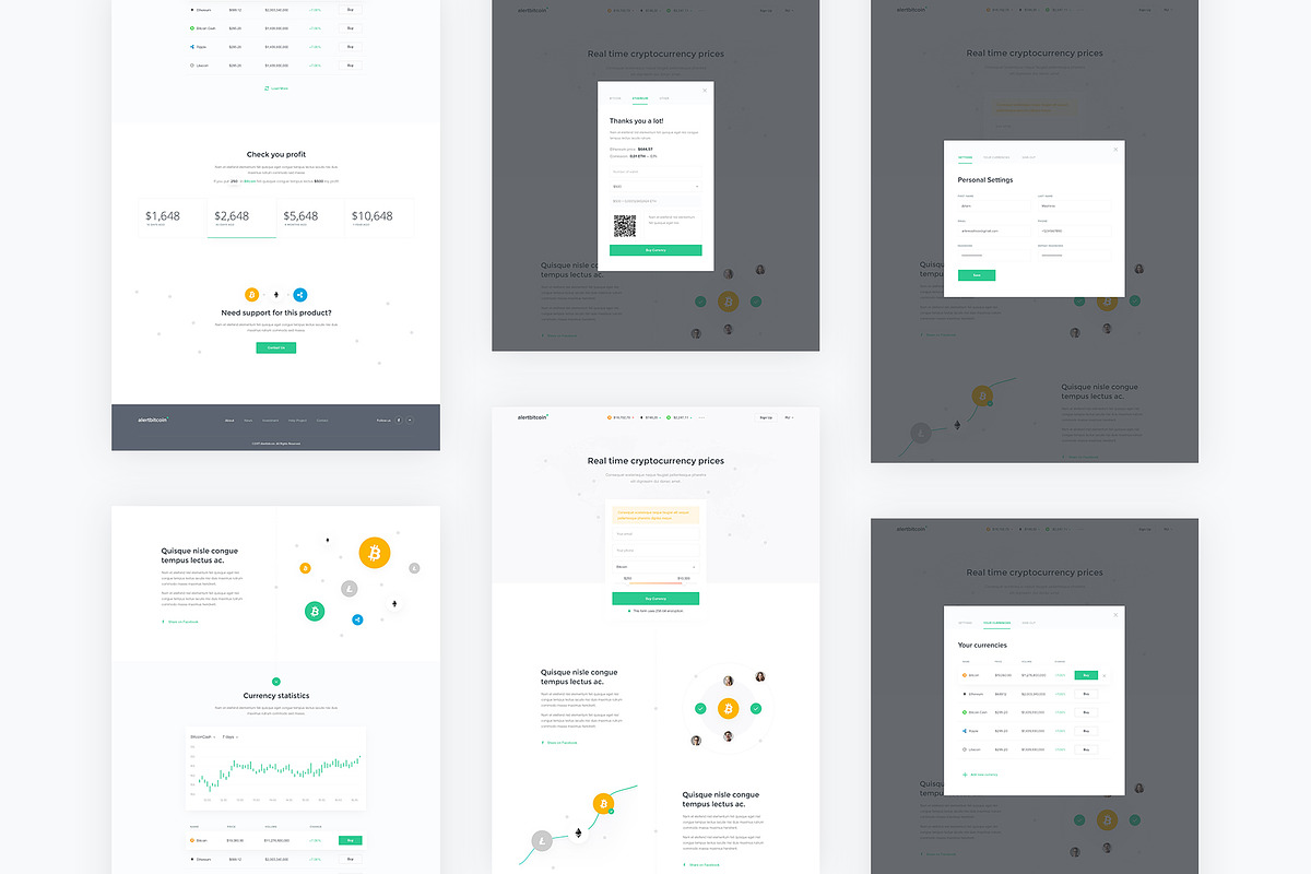Alertbitcoin — Single Page PSD, a Landing Page Template by artemmashirov (Photo 3 of 3)