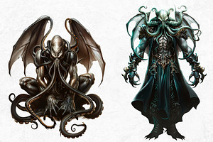 The Call Of Cthulhu Clipart Set