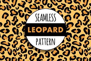 Big Cat Seamless Pattern Bundle