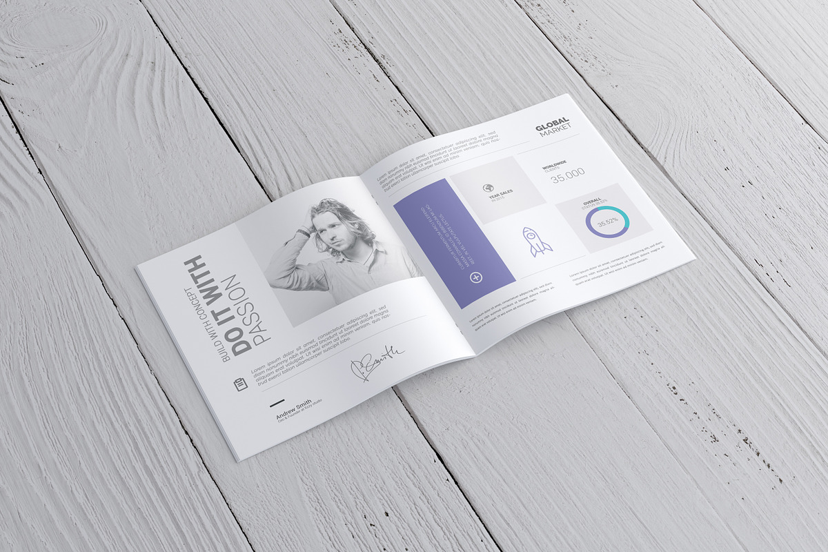 Square Brochure / Catalog Mock-Up, a Mockup by Toasin Studio (Photo 4 of 6)