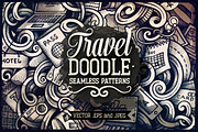 Travel Graphics Doodles Patterns, a Decorative Illustration by BALABOLKA (Thumbnail 1 of 6)