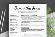 Minimalist RESUME Template // Jones, a Resume Template by LevelUpResume (Thumbnail 1 of 5)