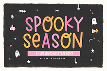 Spooky Season | Font and Doodles
