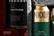 500ml Can Mockup | Brick Scene, a Packaging Mockup by AY Mock-Ups (Thumbnail 5 of 7)