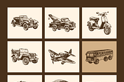Vintage Transport and Vehicle Icon, a Transportation Illustration by Creative Stall (Thumbnail 9 of 10)