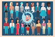 CREATE YOURSELF - portrait creator, a Graphic by Steve's shop (Thumbnail 1 of 12)