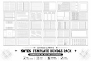 100+ Editable Notes Bundle Pack, a Stationery Template by MNT-Creator (Thumbnail 4 of 5)