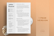 Resume/CV - The Amber, a Resume Template by CreativeLandStudio (Thumbnail 2 of 10)