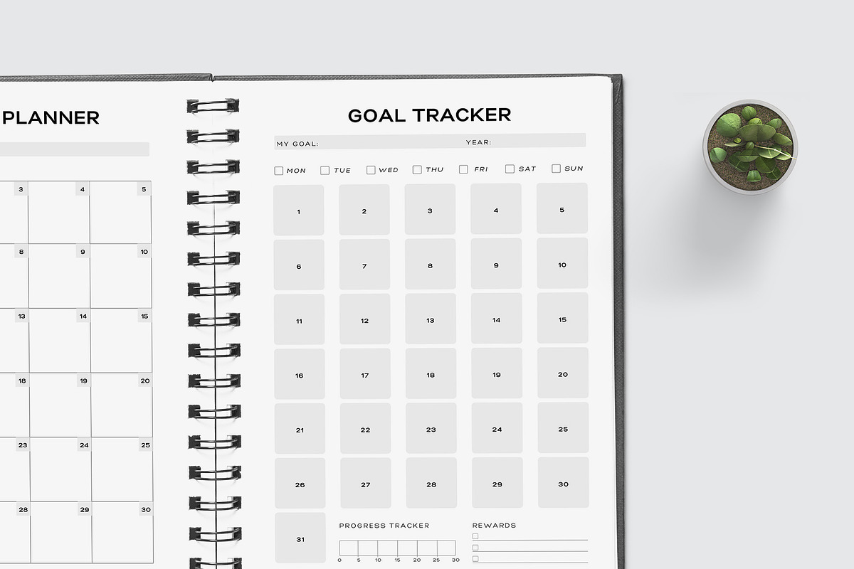 Canva Digital Planner Template, a Stationery Template by Amit Debnath (Photo 3 of 11)