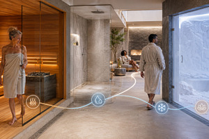Wellness spa room featuring snow roo, a Photo by Dvoevnore photos