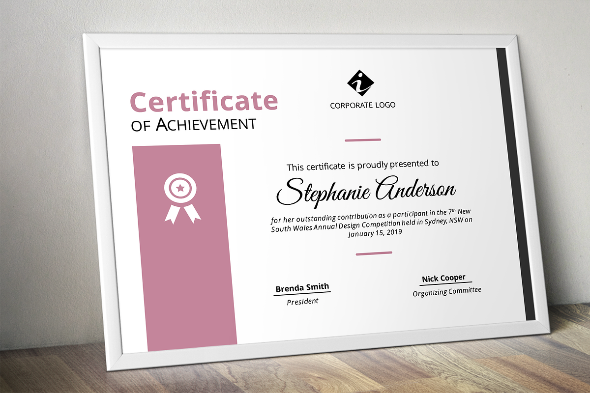 Corporate powerpoint certificate, a Stationery Template by Inkpower (Photo 5 of 5)