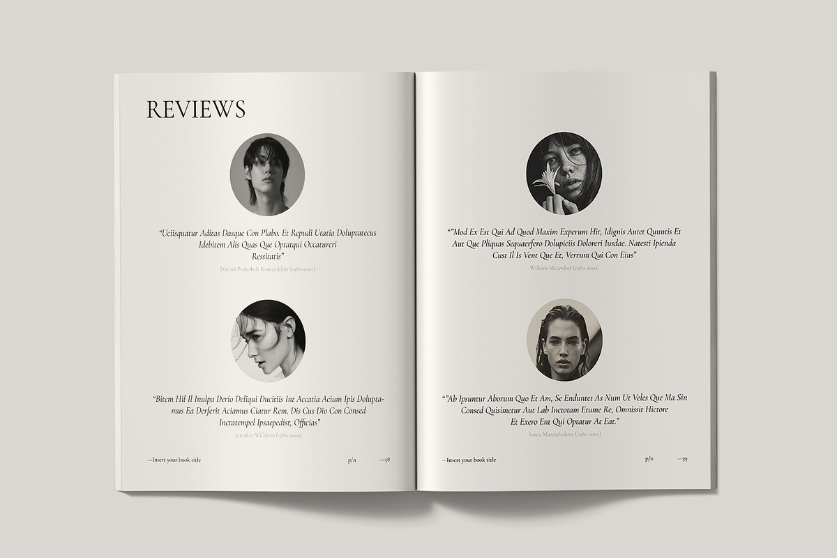 Book Title Layout Design Template, a Brochure Template by ArtisanaAura (Photo 17 of 21)