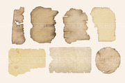 Torn Paper Parchment Clipart, a Texture Graphic by Secret Helper (Thumbnail 2 of 5)