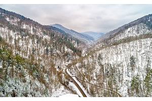 Landscape of Strengbach Valley in the Vosges Mountains near, a Nature Photo by Leonid Andronov