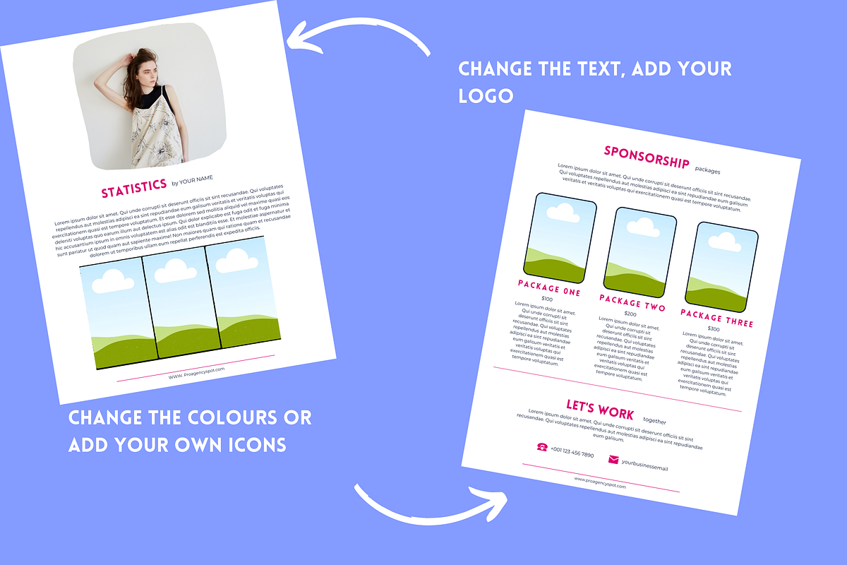 Influencer Media Kit Template Canva, a Templates & Theme by Iampaulrose (Photo 2 of 3)
