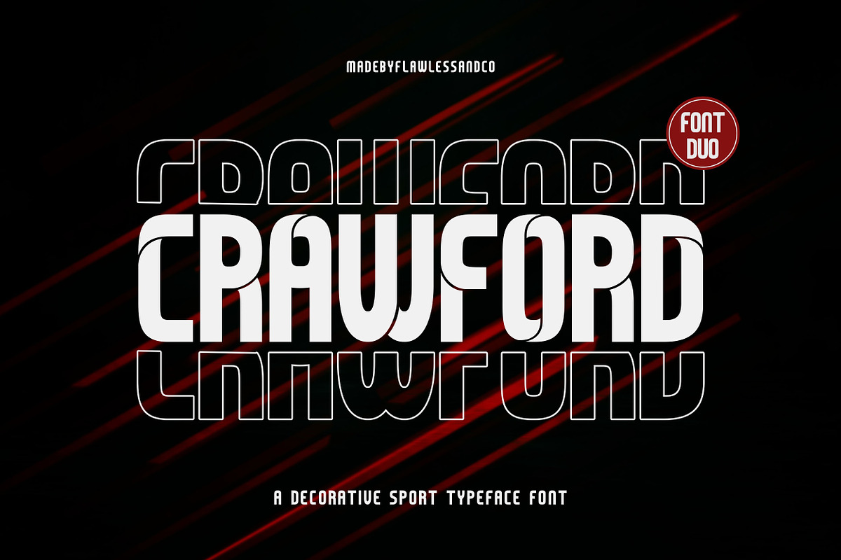 Crawford - Display Font, a Sans Serif Font by Flawless And Co (Photo 1 of 10)