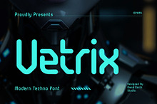 Vetrix - Modern Techno Font