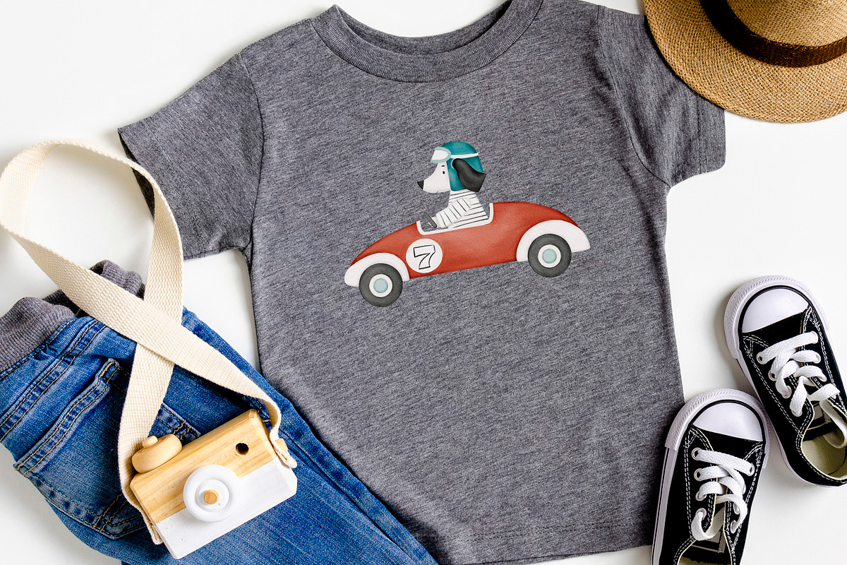 Little racers. Watercolor collection, an Animal Illustration by AfonshinaArt (Photo 10 of 14)